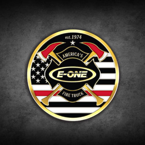E-ONE Pumper Challenge Coin