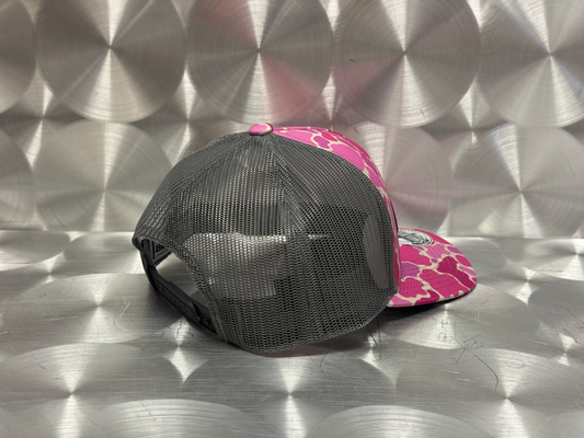 E-ONE Pink Abstract Camo Trucker Cap