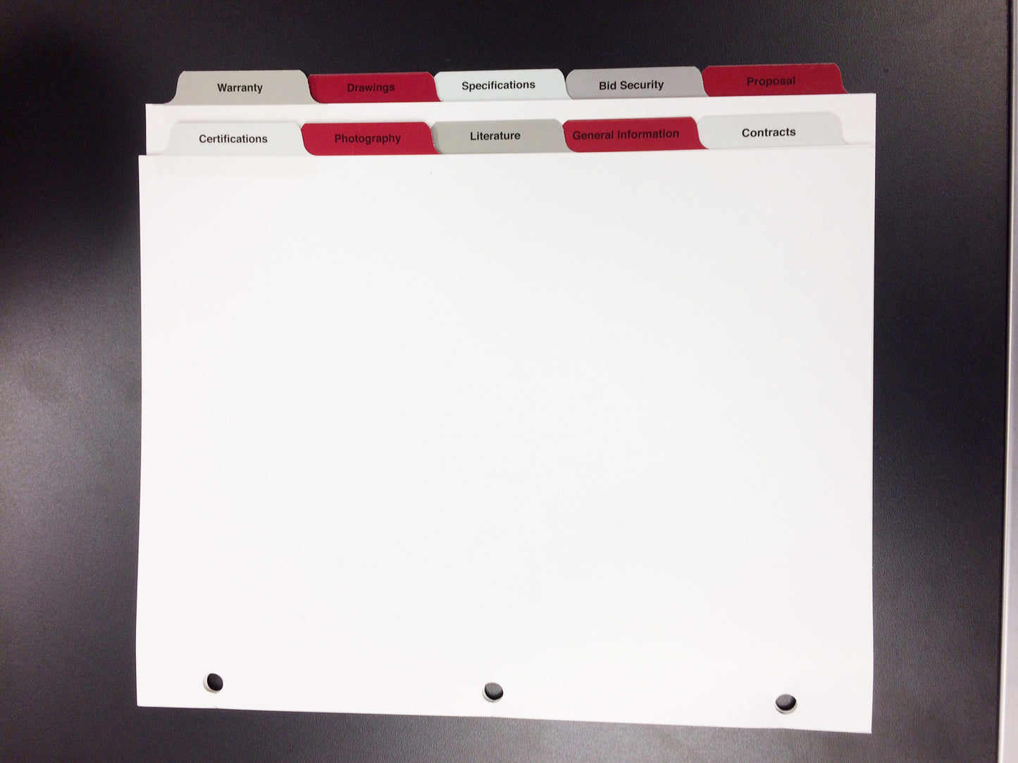 E-ONE Bid Tabs Set for CONTRACTED DEALERS