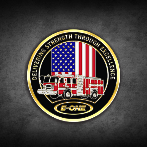 E-ONE Pumper Challenge Coin