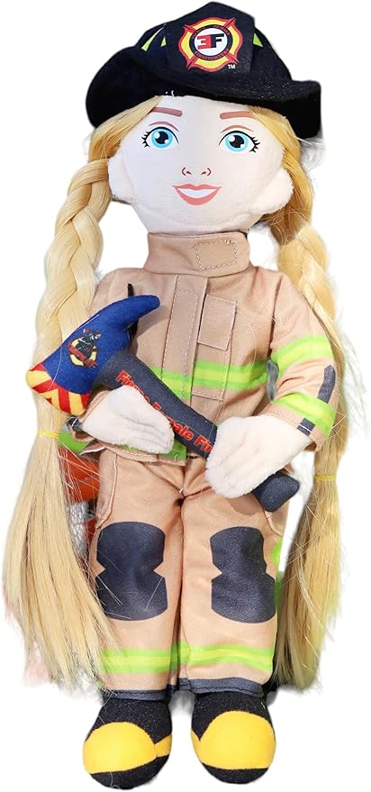 Female Firefighter Plush Doll – Fire Locker