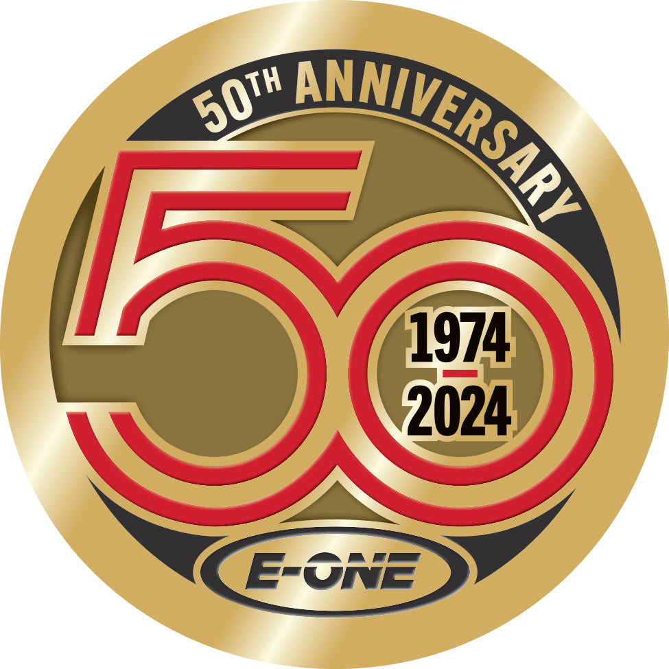 Sticker - E-ONE 50 Years - Gold