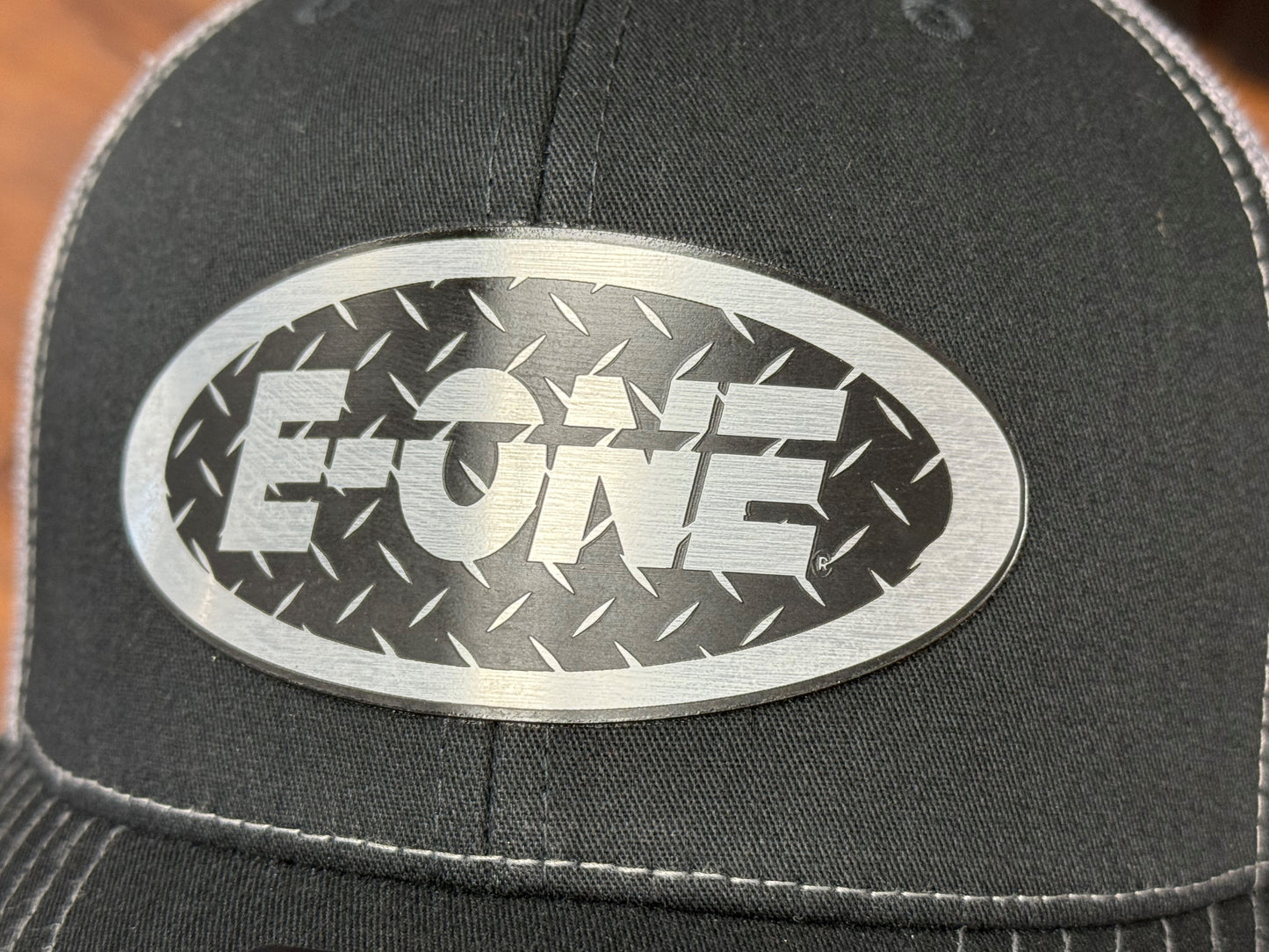 E-ONE Diamond Plate Logo Trucker Cap