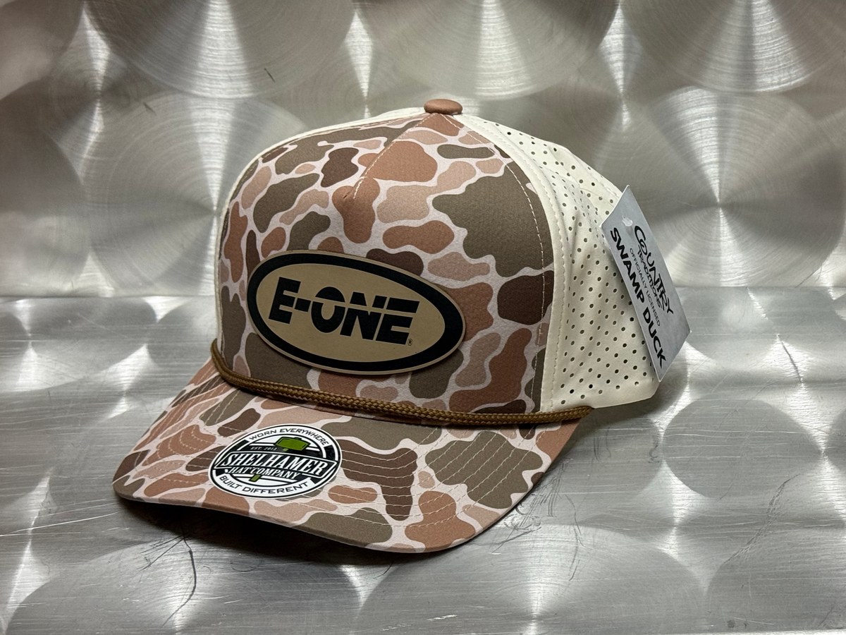 E-ONE Brown Abstract Camo Pro Rope Cap