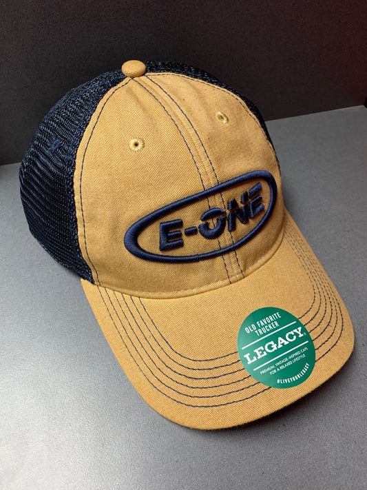 Legacy E-ONE Khaki/Navy Trucker Cap