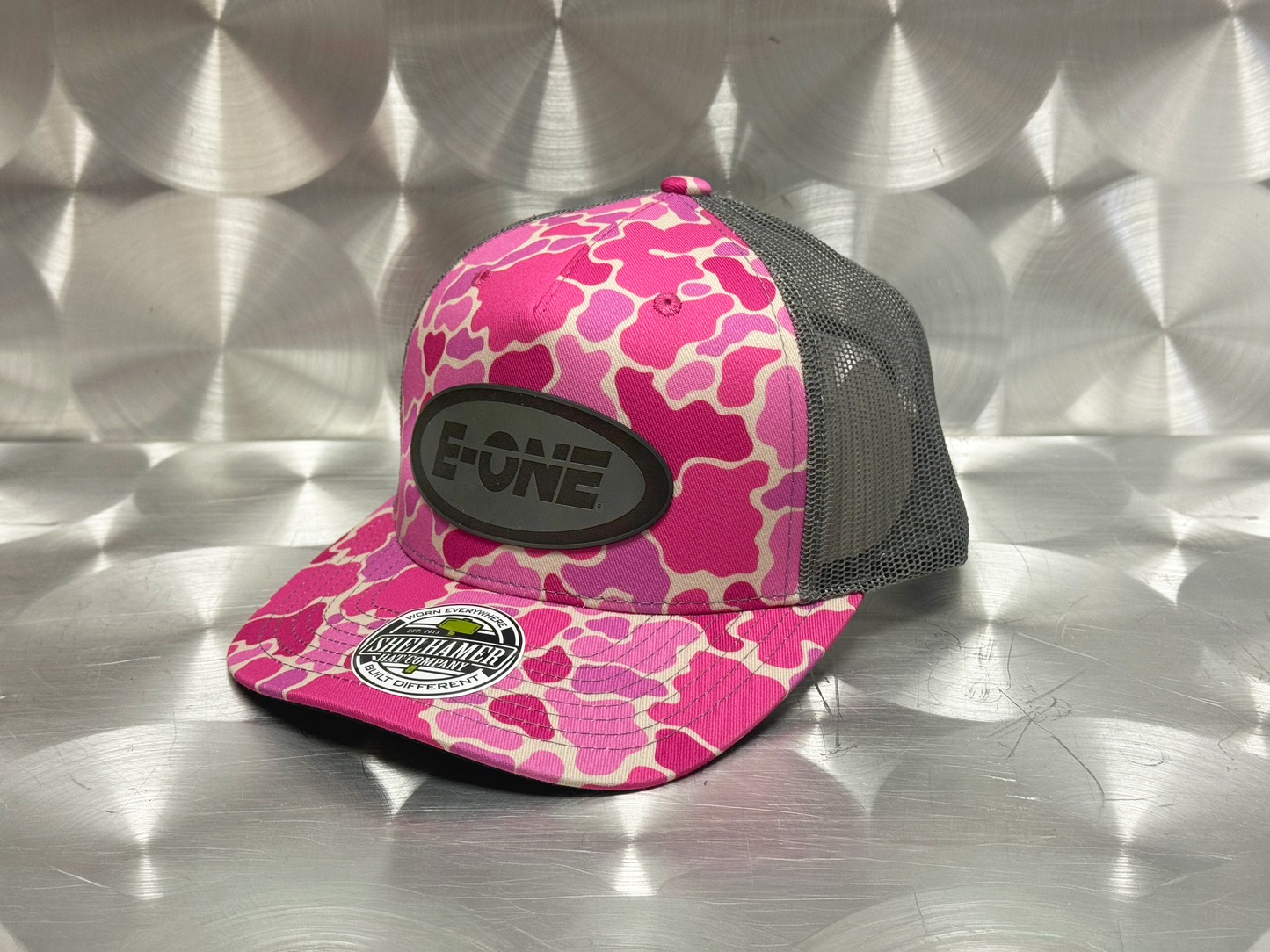 E-ONE Pink Abstract Camo Trucker Cap