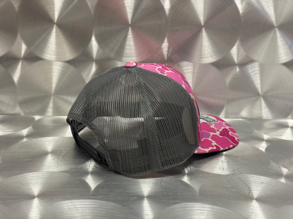 E-ONE Pink Abstract Camo Trucker Cap