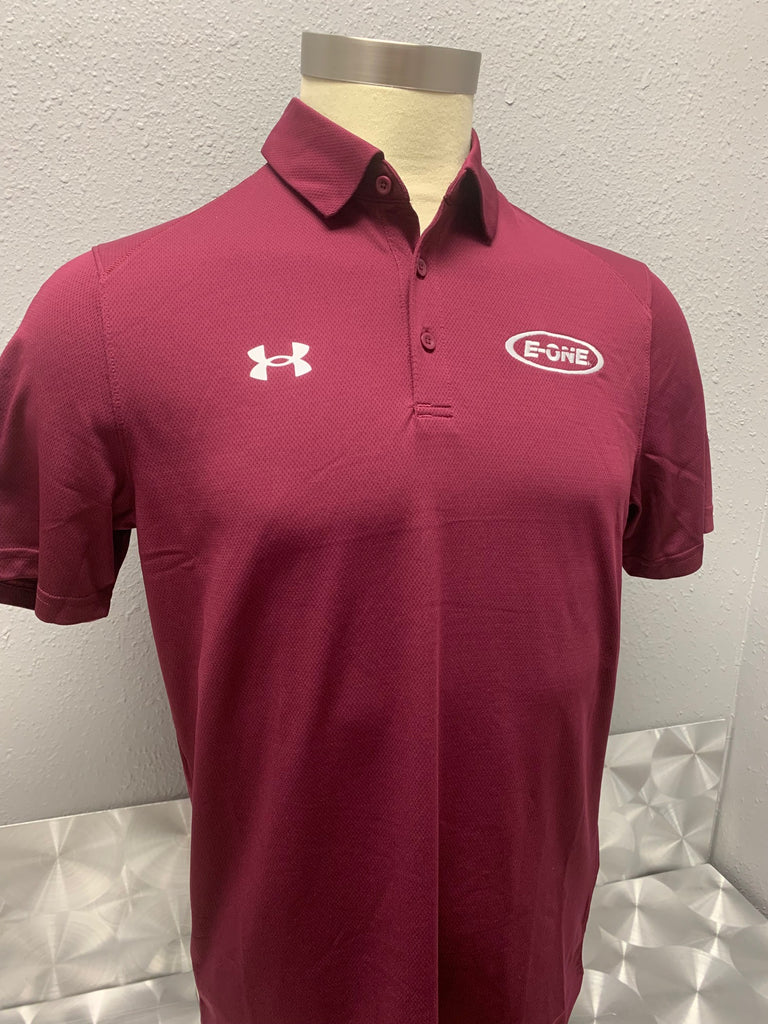 Boys maroon under armour polo outlet