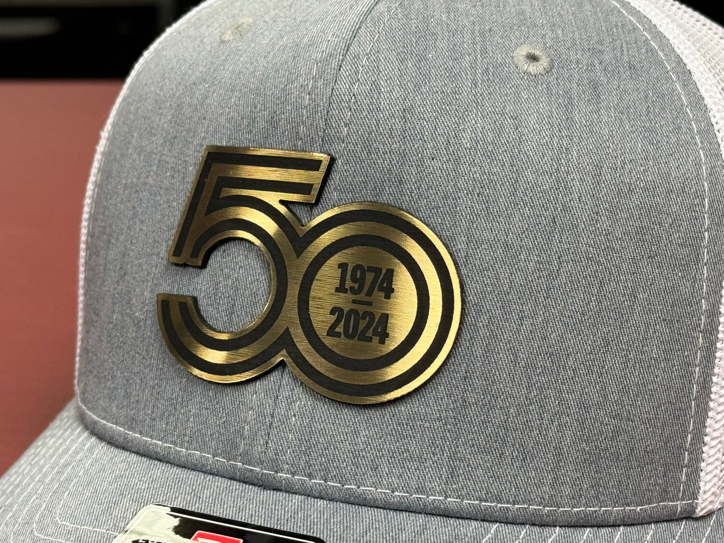 E-ONE Golden 50th Richardson 112 Trucker Cap