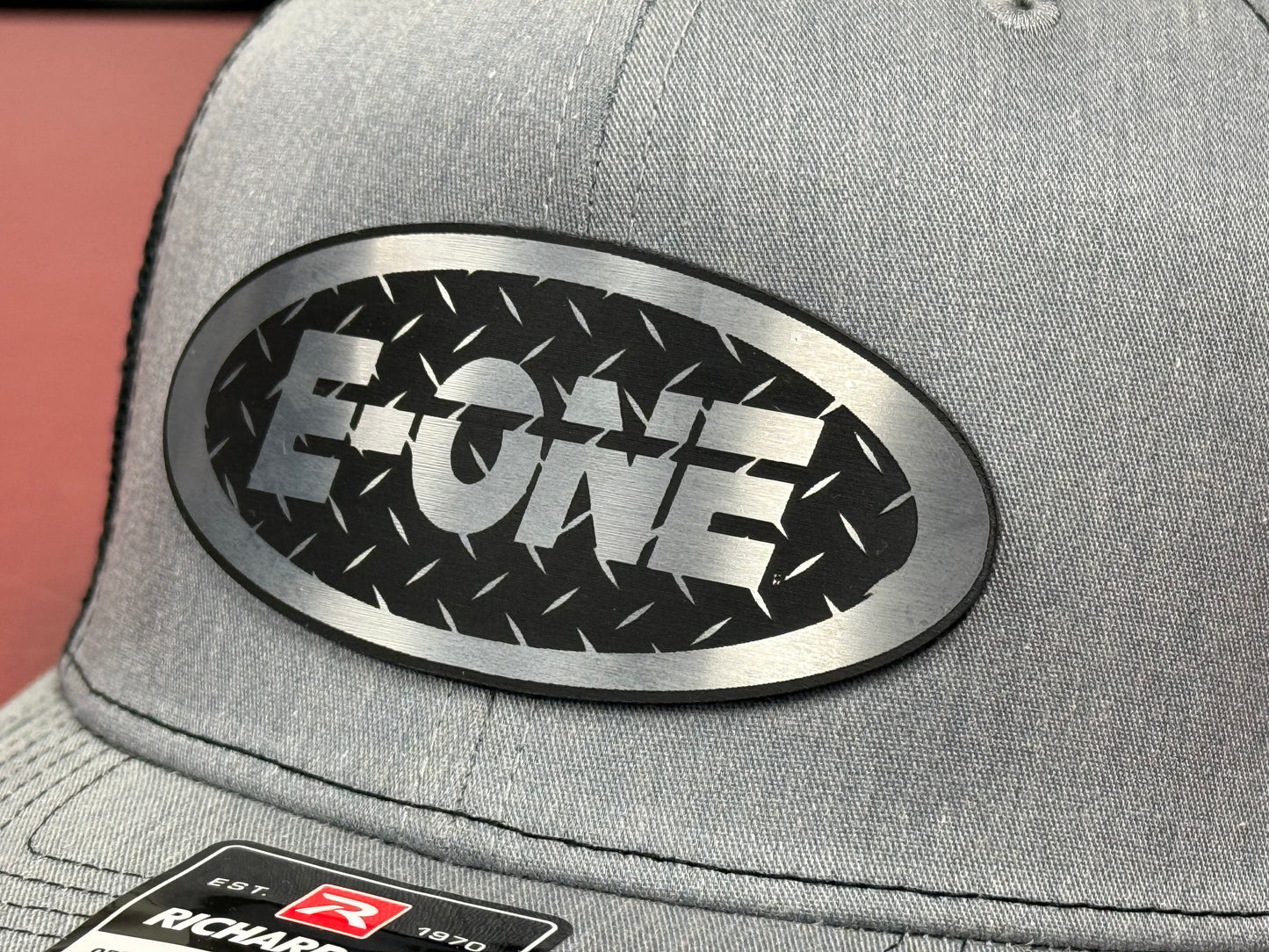 E-ONE Diamond Plate Logo Trucker Cap