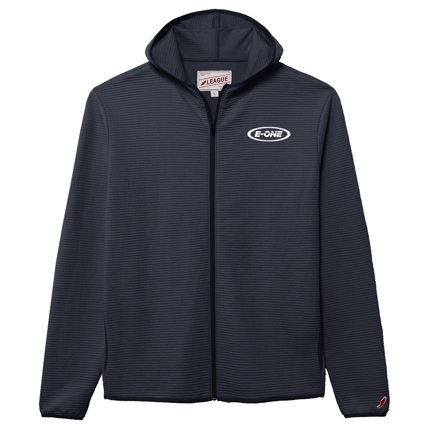 E-ONE Textured Zip Hoodie