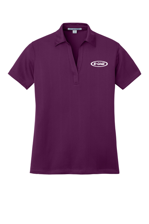 Womens Port Authority Jacquard Performance Polo