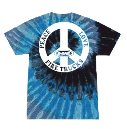 Peace Love & Firetrucks E-ONE Tie Dye T-Shirt - 2 Colors