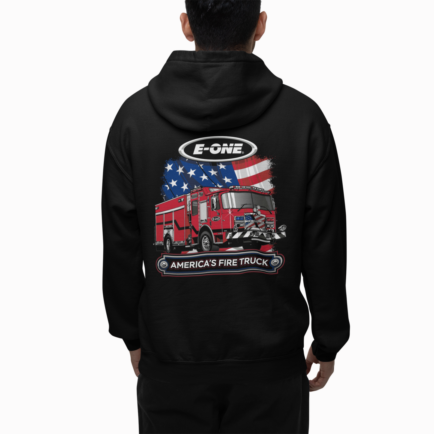 America’s Fire Truck Pumper E-ONE Zip Hoodie