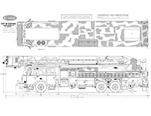 E-ONE Fire Truck Metal Prints