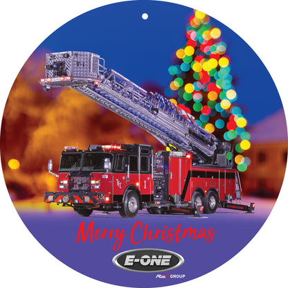 E-ONE Fire Truck Christmas Tree Ornament
