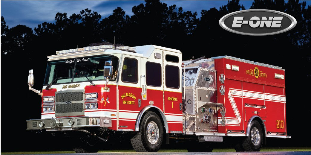E-ONE Fire Truck Metal Prints