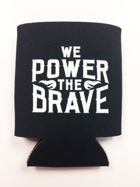 Black Koozie We Power the Brave
