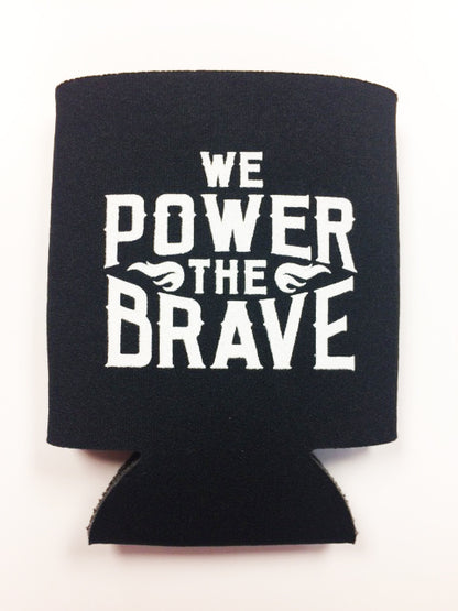 Black Koozie We Power the Brave