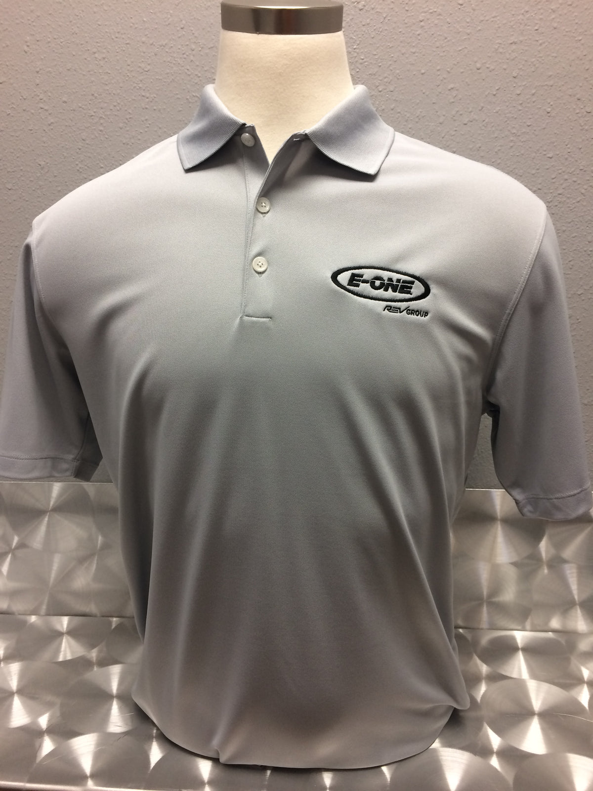 Light Gray Nike Dri-FIt Polo