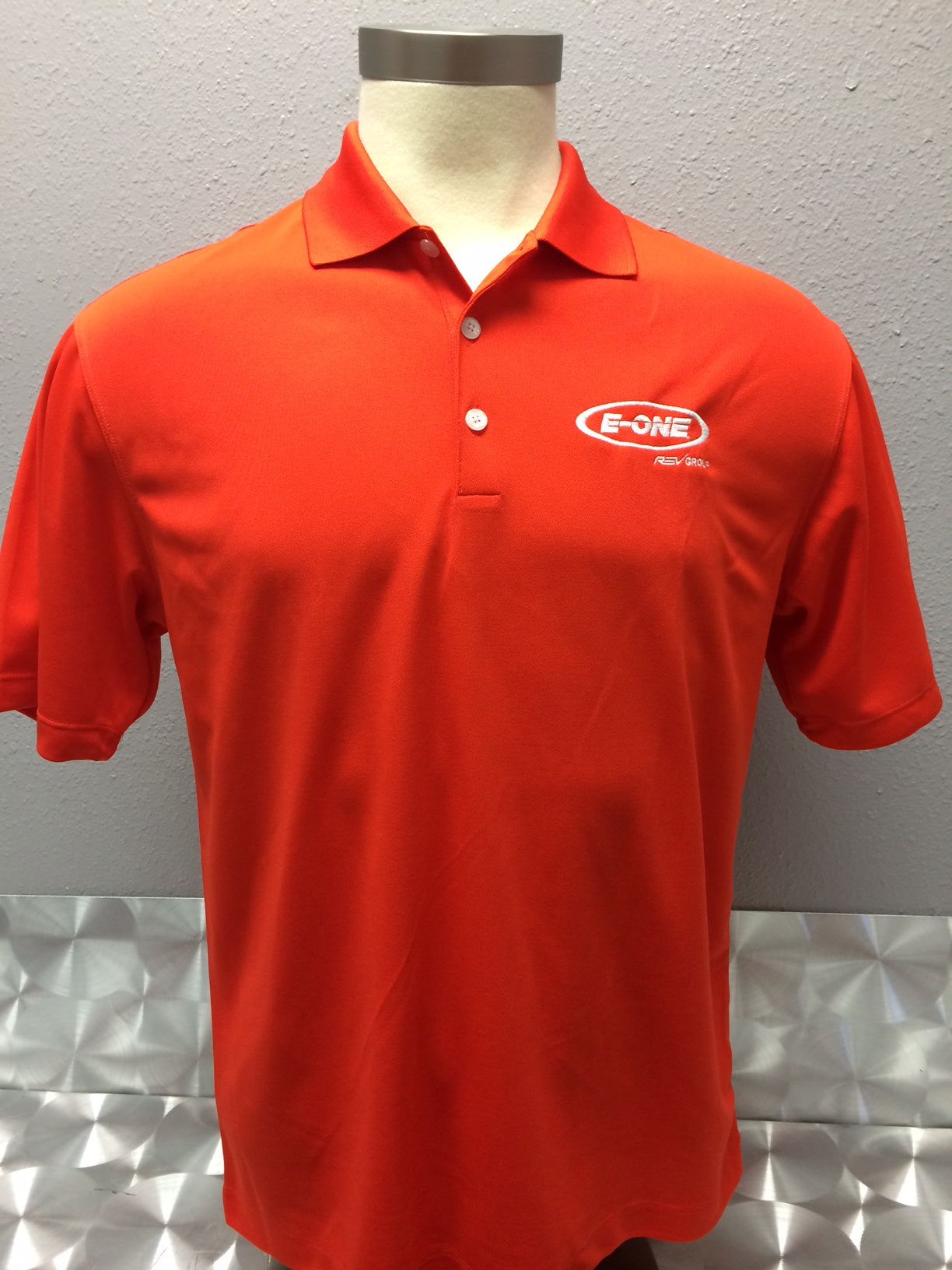 Orange Nike Dri-FIt Polo