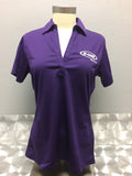 Purple Womans Johnny Collar Shirt