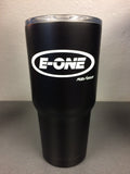 Black Stainless Steel Tumbler Logo