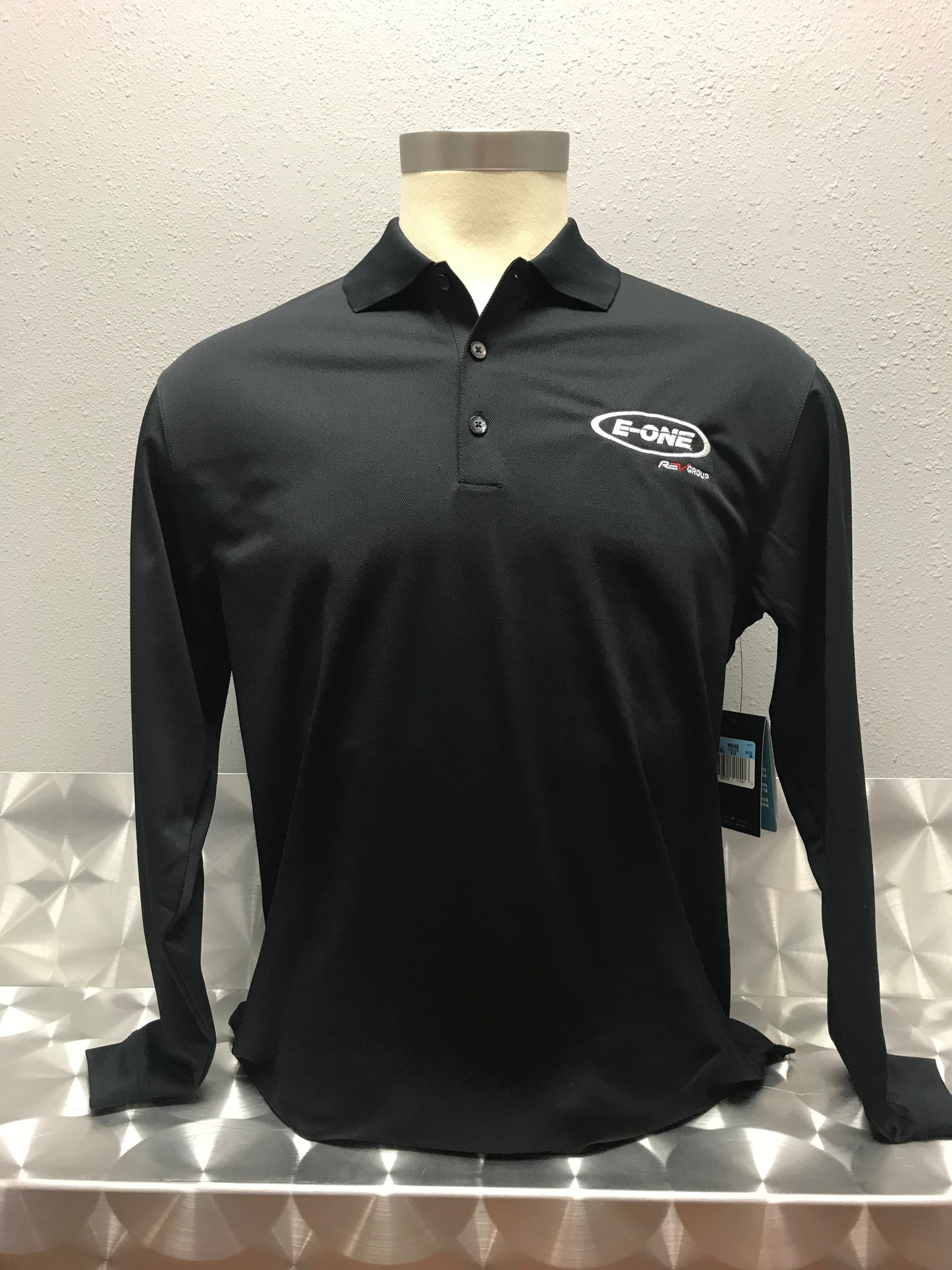 Black Long Sleeves Nike Dri-FIT Polo