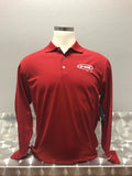 Red Long Sleeves Nike Dri-FIt Polo