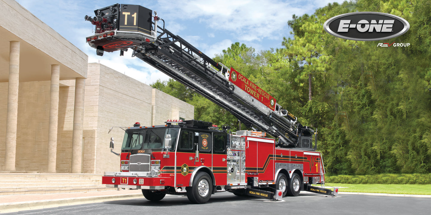 E-ONE Fire Truck Metal Prints