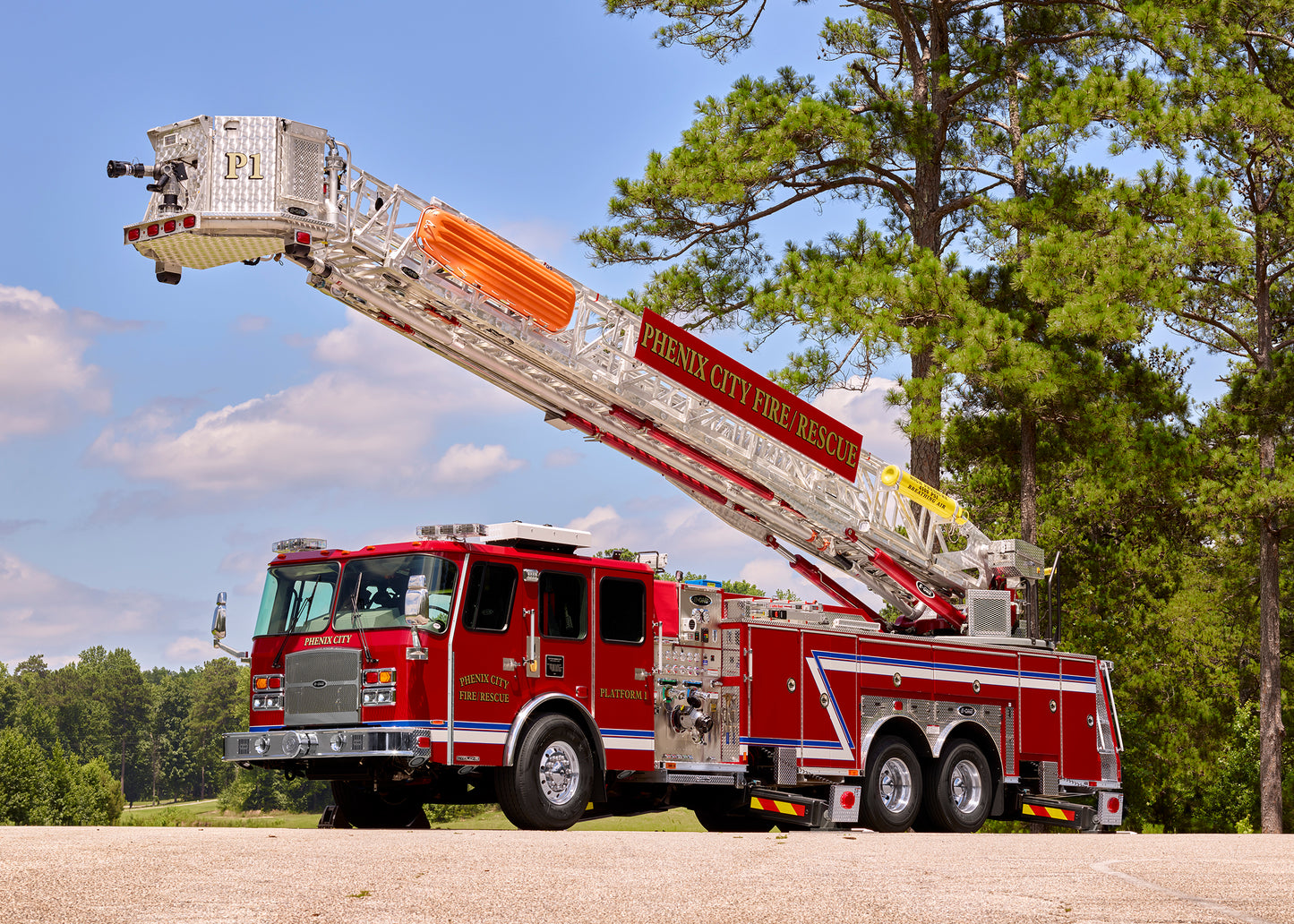 E-ONE Fire Truck Metal Prints