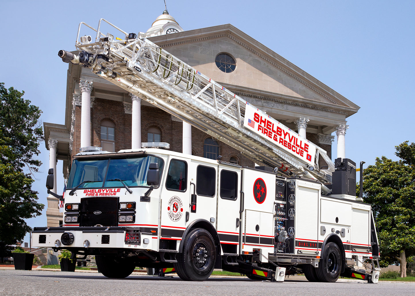E-ONE Fire Truck Metal Prints