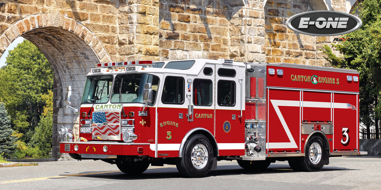 E-ONE Fire Truck Metal Prints