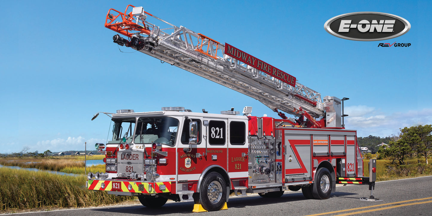 E-ONE Fire Truck Metal Prints