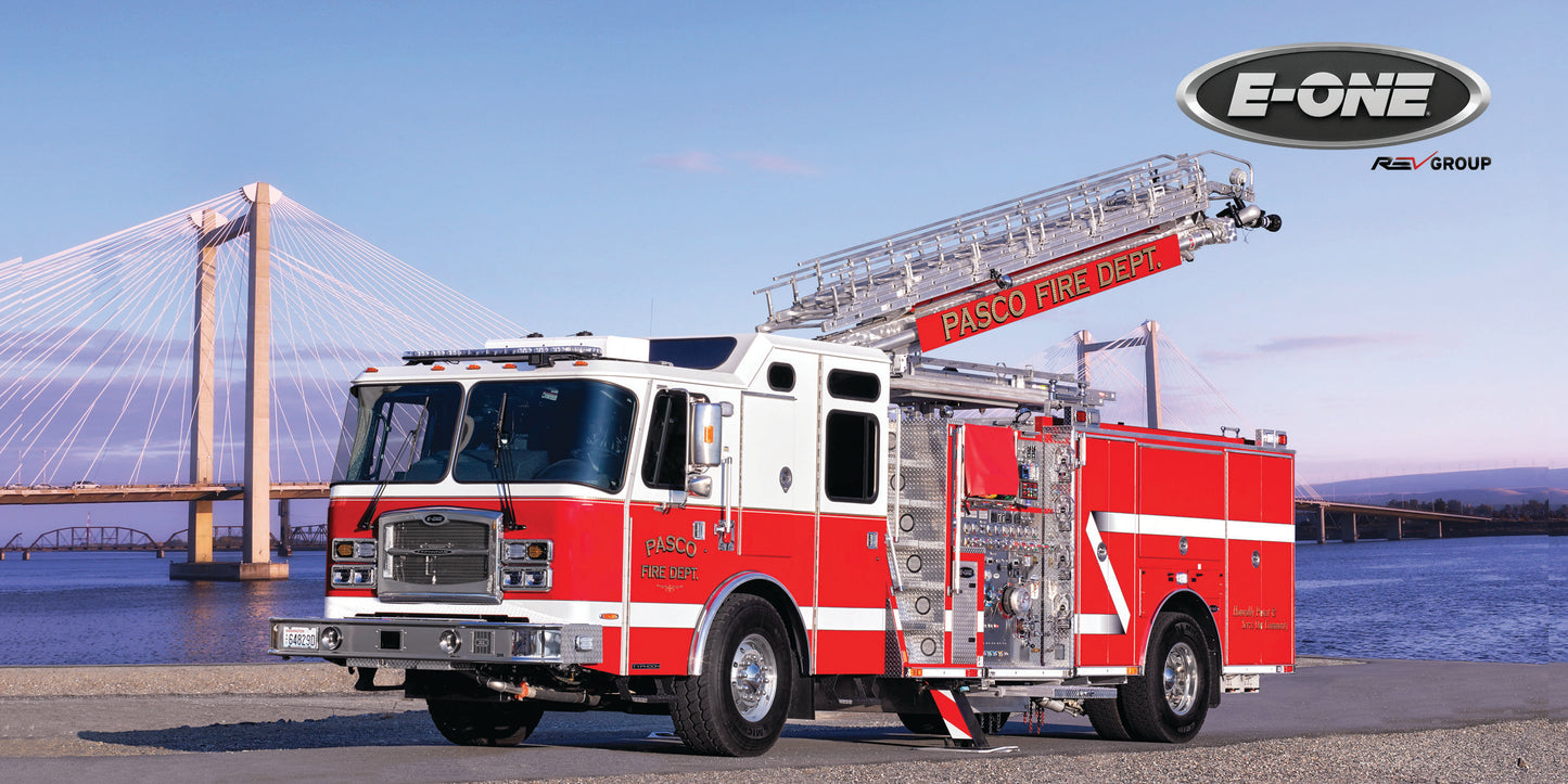 E-ONE Fire Truck Metal Prints