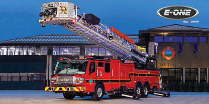 E-ONE Fire Truck Metal Prints